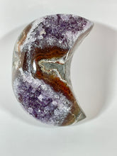 Load image into Gallery viewer, Druzy Amethyst Agate Jasper Moon, Super Extra, Brazil
