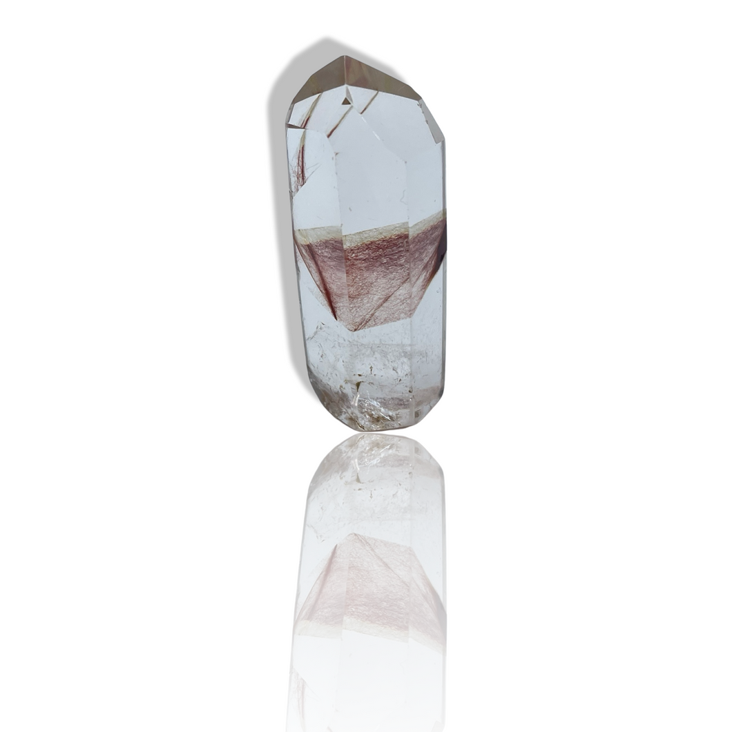 Red Phantom Amphibole Quartz, Gerais Minas, Brazil