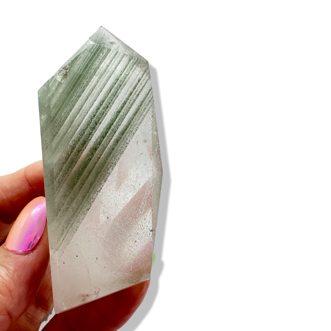 Polished Chlorite Himalayan Freeform, Meru Peak, India