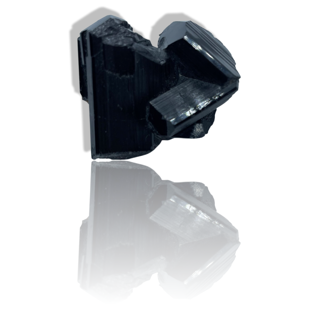 Schorl Black Tourmaline with Hyalite, Erongo