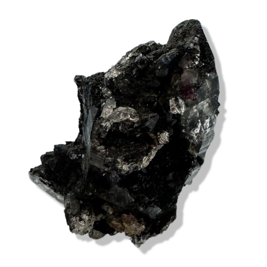Black Samādhi Himalayan Quartz Pointed Cluster, Meru Peak, India