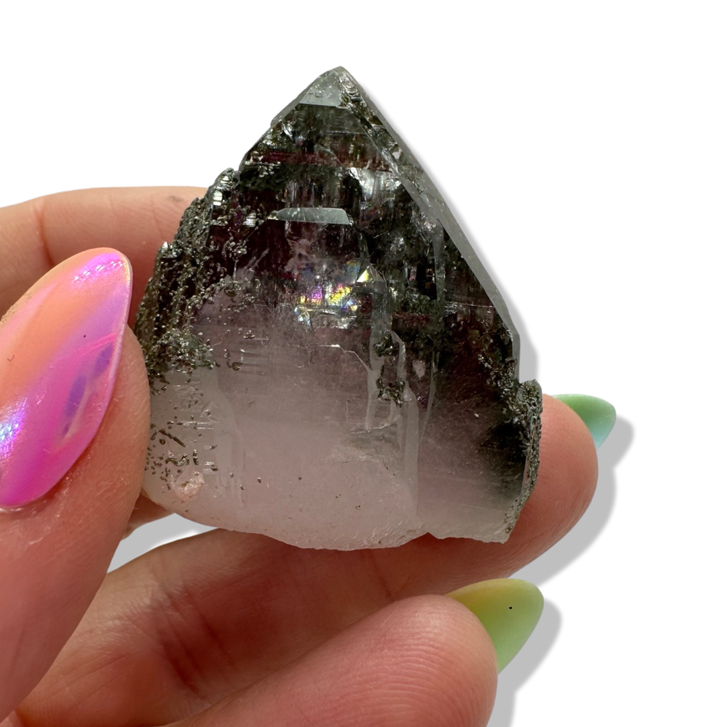 Moody Rainbow Chlorite Samādhi Himalayan, Meru Peak, India