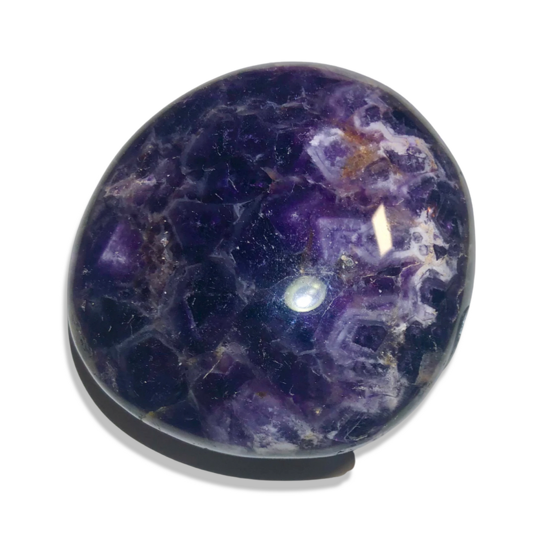 AAA Grade Moroccan Chevron Amethyst Palm Stone