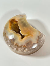 Load image into Gallery viewer, Druzy Agate Geode Quartz Moon

