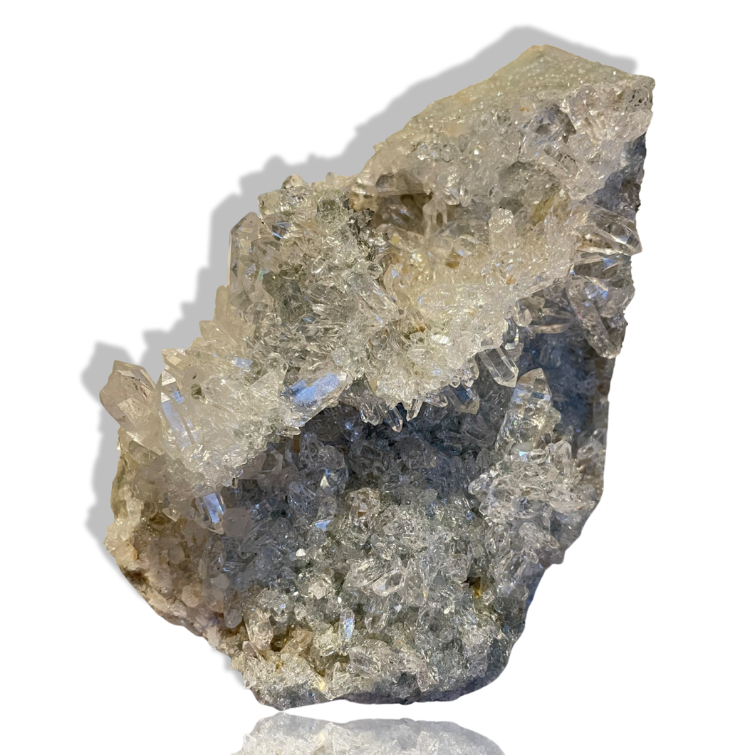 Chlorite & Anatase Samādhi Himalayan Quartz Cluster, Meru Peak, India