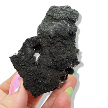 Load image into Gallery viewer, Black Samādhi Himalayan Quartz Pointed Cluster, Meru Peak, India
