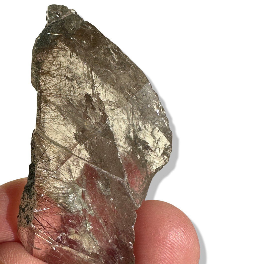 Smoky Rutile Chlorite Samādhi Himalayan Quartz, Meru Peak, India