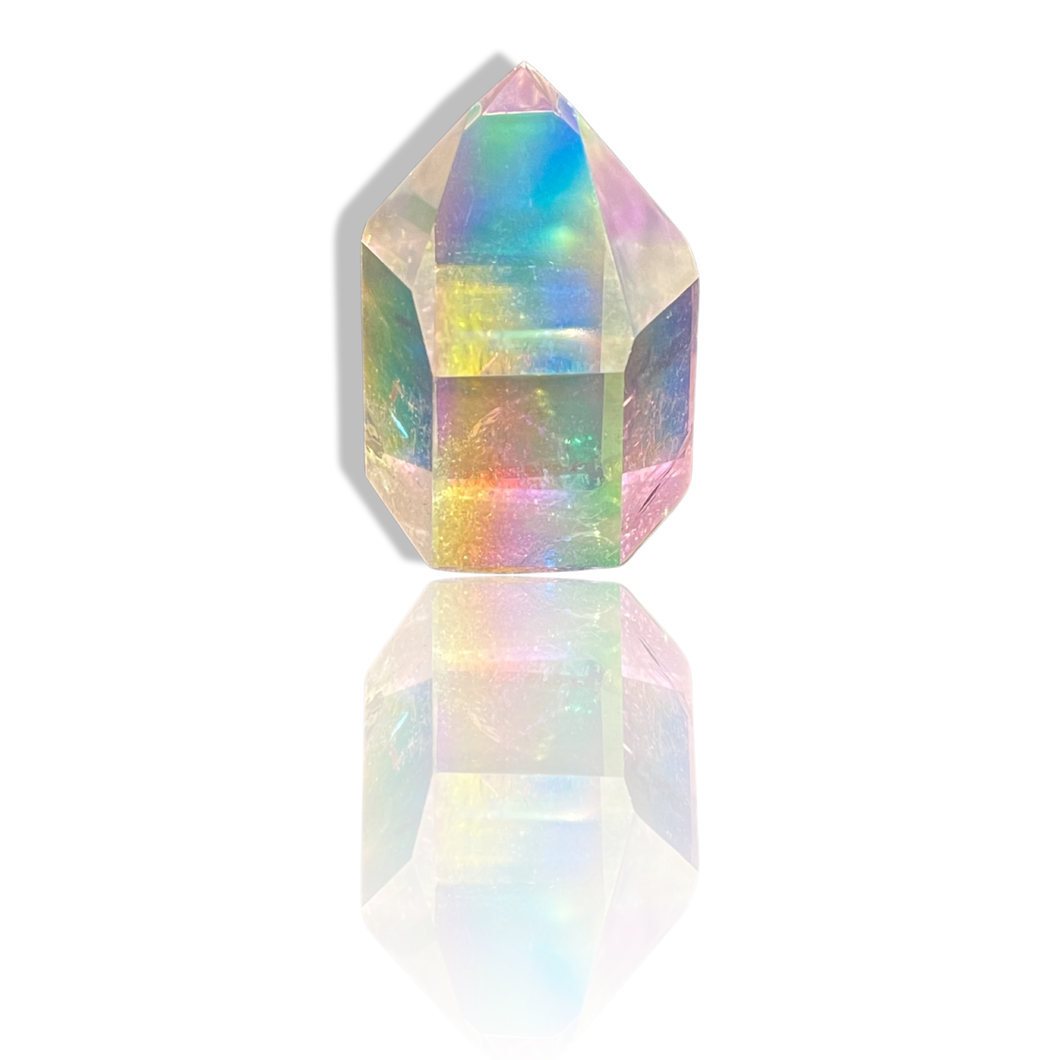 AAA Grade, Double Angel Aura Coated Quartz Generator, Brazil