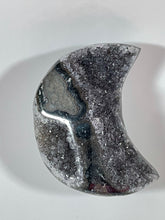 Load image into Gallery viewer, Druzy Amethyst Agate Jasper Moon, Super Extra, Brazil
