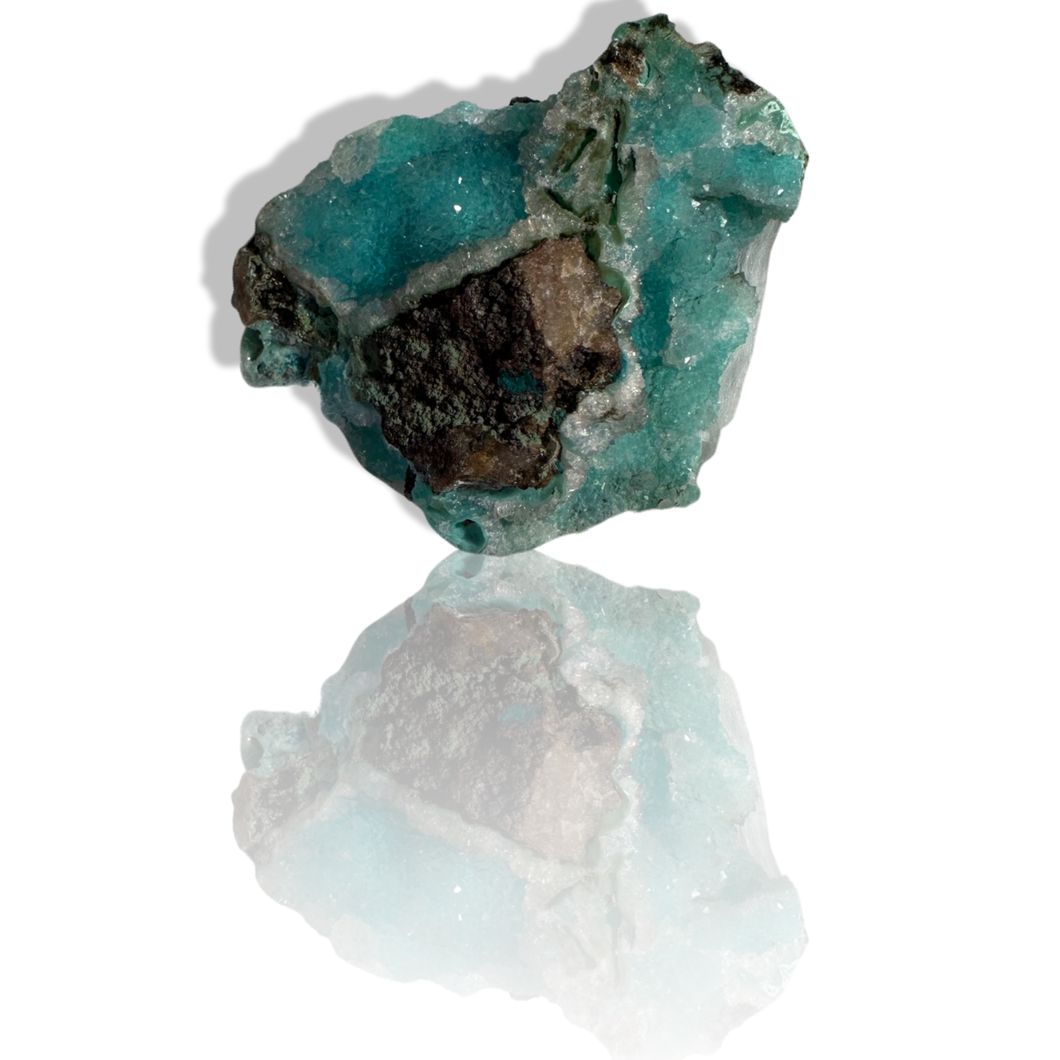 Druzy Chrysocolla Malachite Goethite, DRC, The Congo, Africa