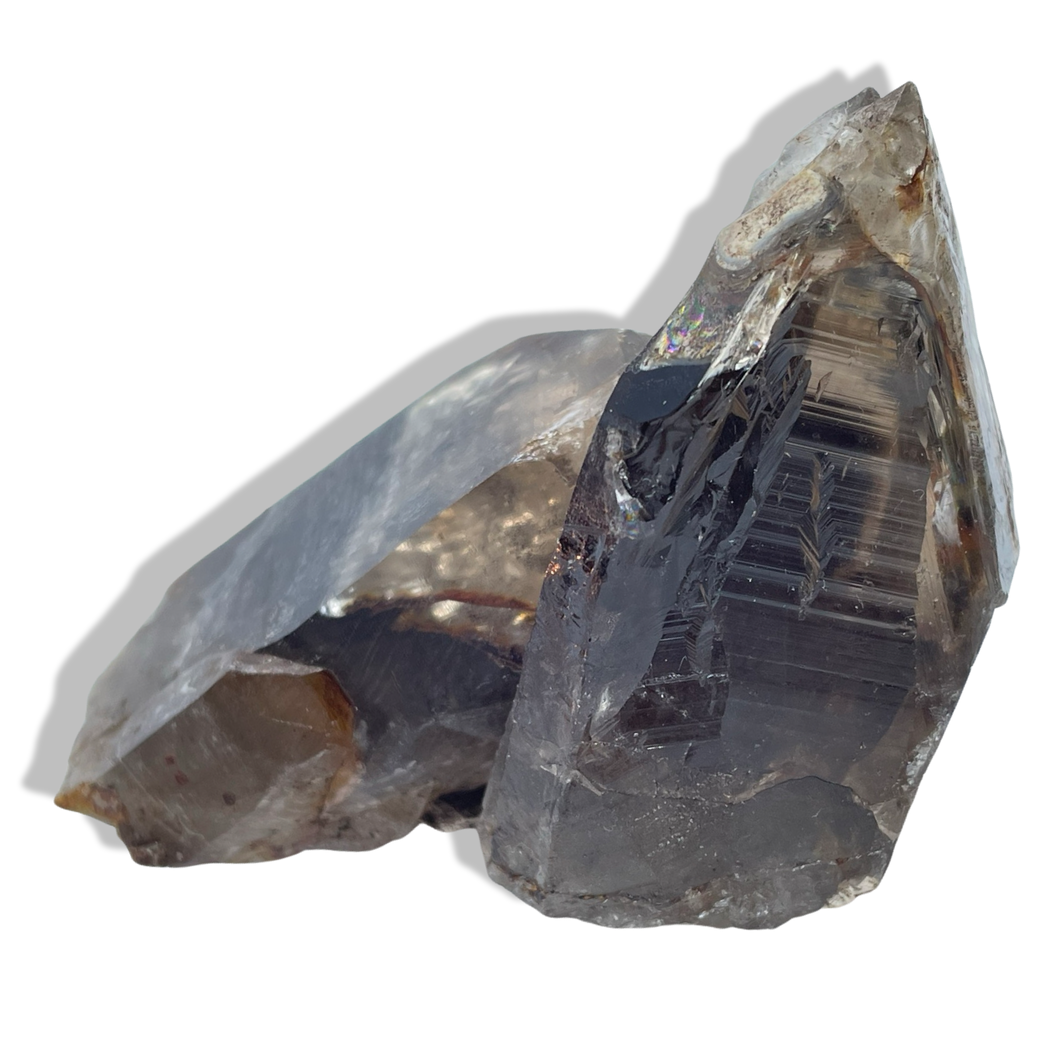 Aegerine in Smoky Quartz, Mt Malosa, Zomba Plateau, Malawi