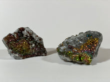 Load image into Gallery viewer, Extremely Rare Natural Rainbow Pyrite with Dog Tooth Calcite
