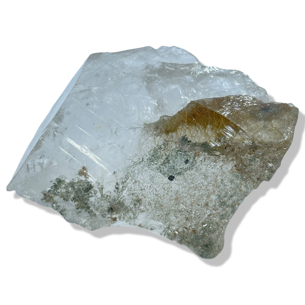 Rutile Chlorite Samādhi Himalayan Quartz, Meru Peak, India