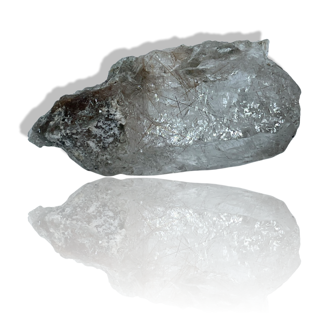 Red Rutile Chlorite Samādhi Himalayan Quartz, Meru Peak, India